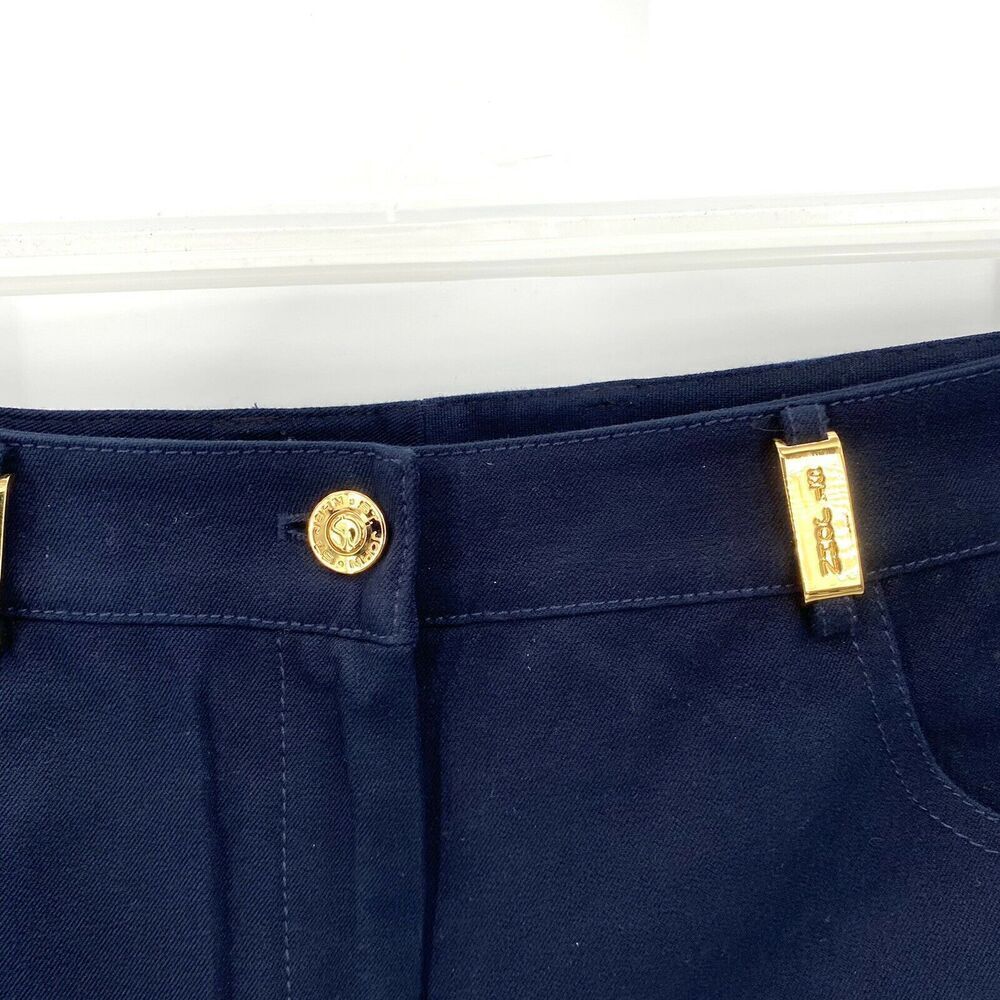 ST. JOHN Sport Navy Blue Straight Leg Pants - Picture 3 of 5